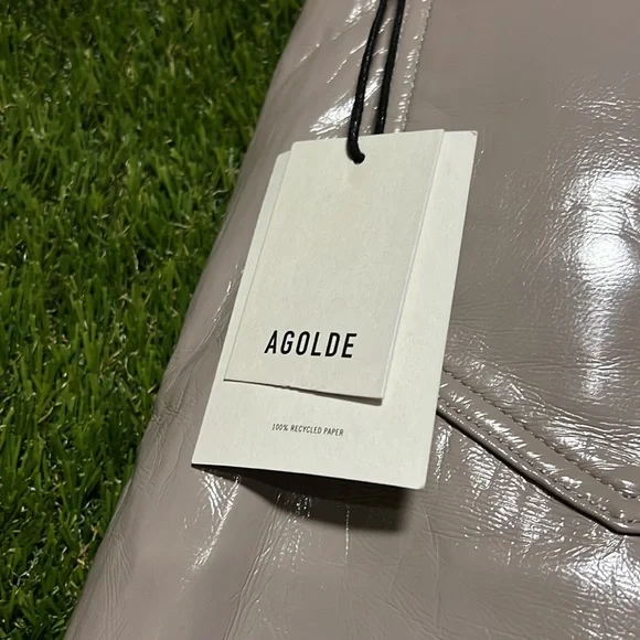 ⭐️ AGOLDE '90s Pinch Waist Patent Recycled Leather Blend Jeans - Picture 4 of 5